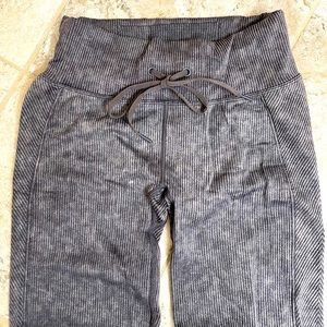 Victorias Secret Pink Ribbed High Waist Leggings Size Small Charcoal Gray